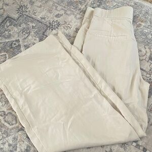 Zara Cream Wide Leg Pants